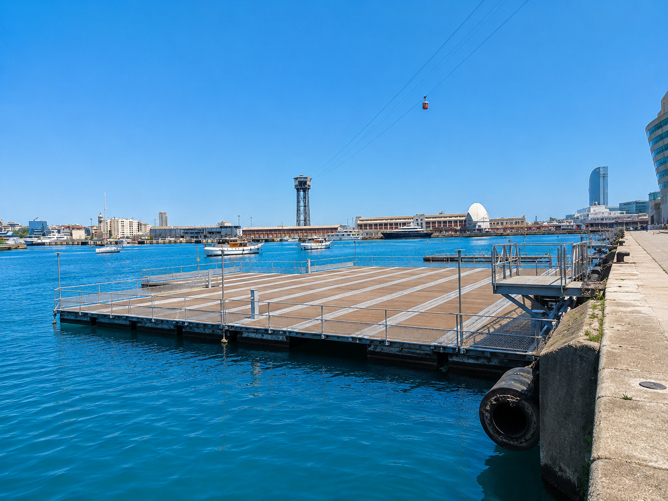 Infraestructuras flotantes para eventos: soluciones versátiles para espacios temporales sobre el agua