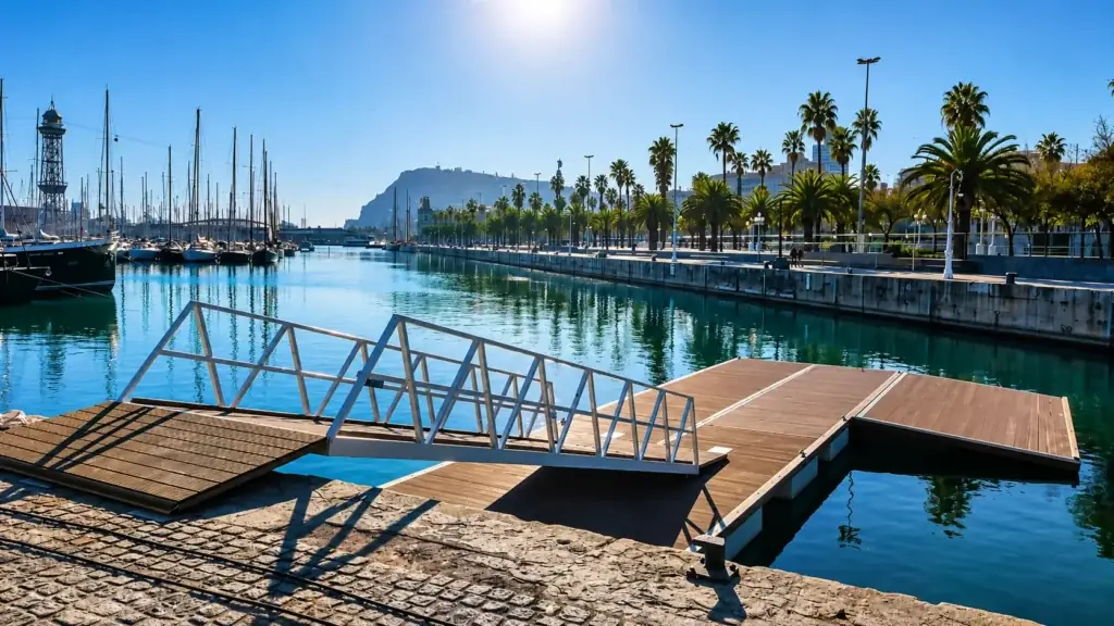Pantalán flotante para la Escuela de Vela del Real Club Náutico de Barcelona