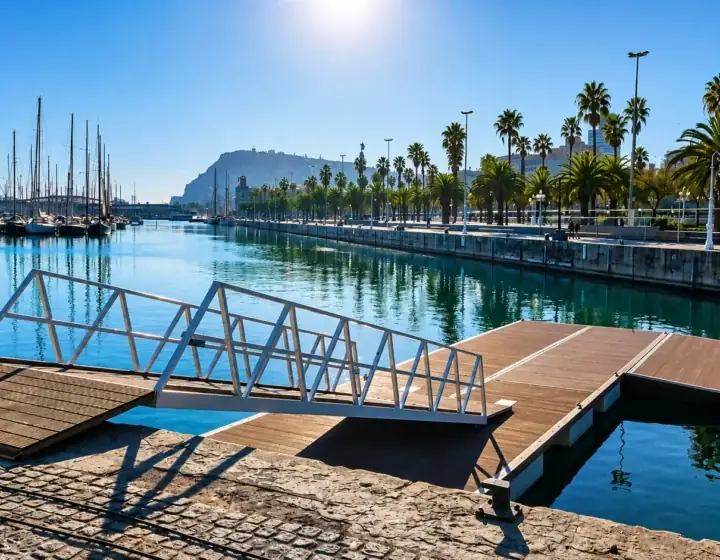 Pantalán flotante para la Escuela de Vela del Real Club Náutico de Barcelona