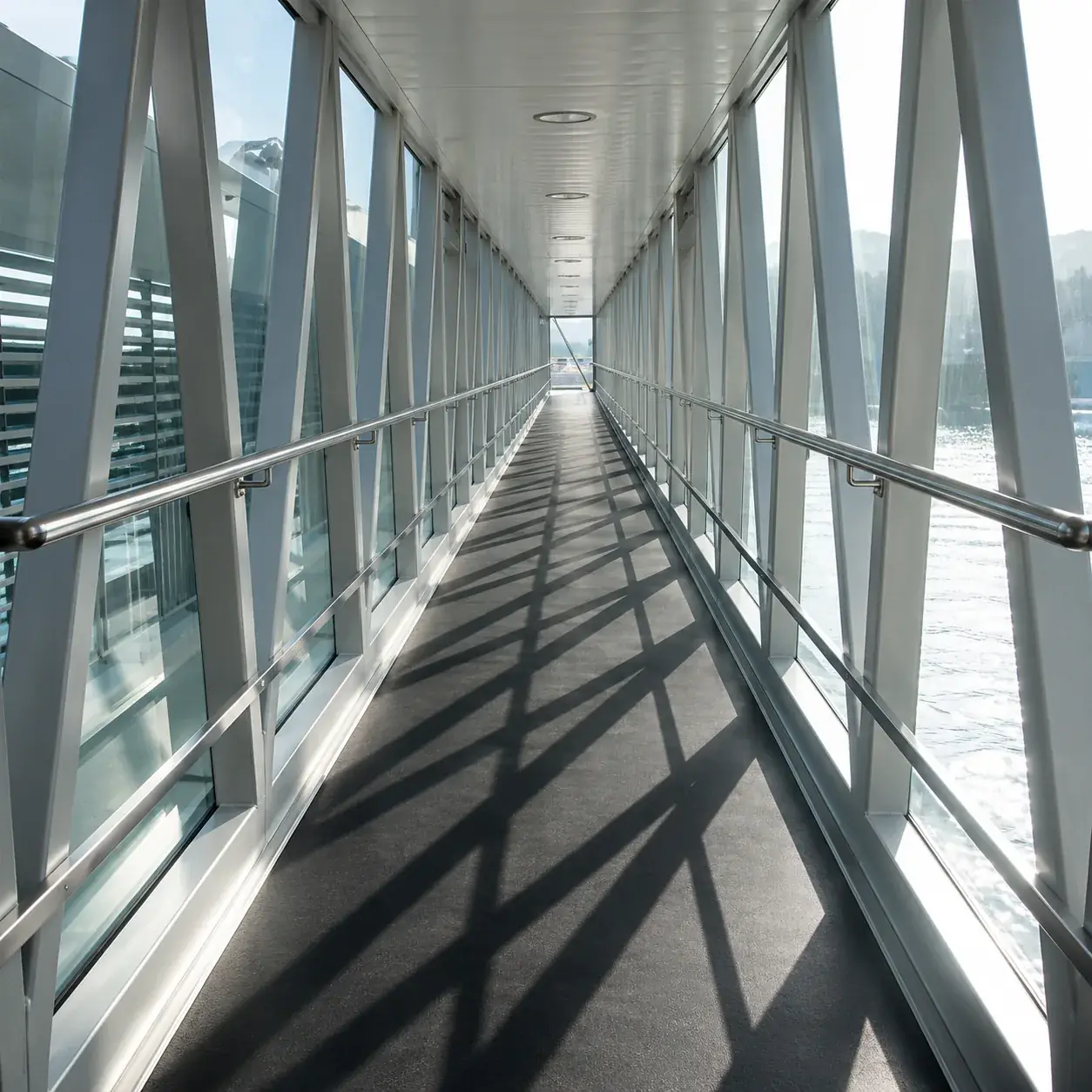 Pasarela telescopica puente